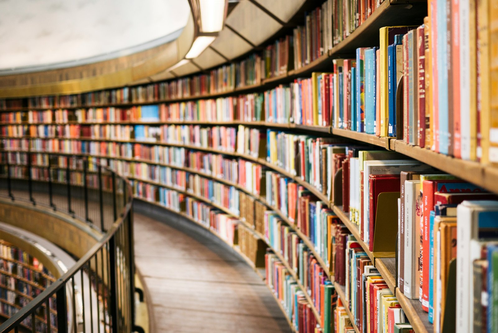 A study and reading space inside a library